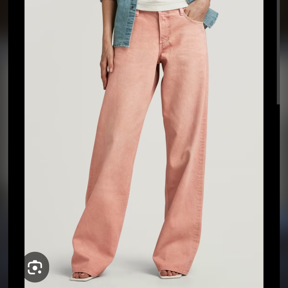 G-Star Raw Judee Straight Leg Loose Fit Pink Jeans Size 28